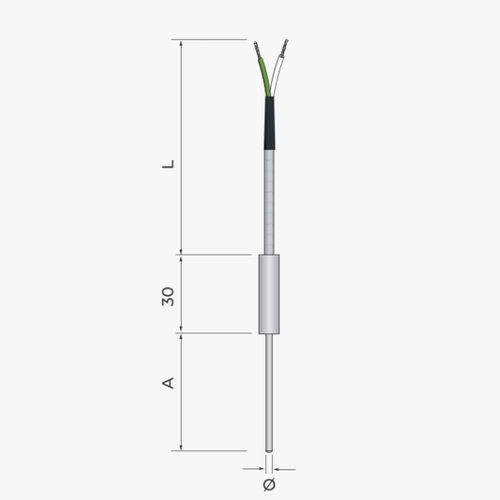 Sonda di temperatura Pt100 - 419 - MESEL S.L - Pt1000 / a termocoppia tipo J / a termocoppia tipo K
