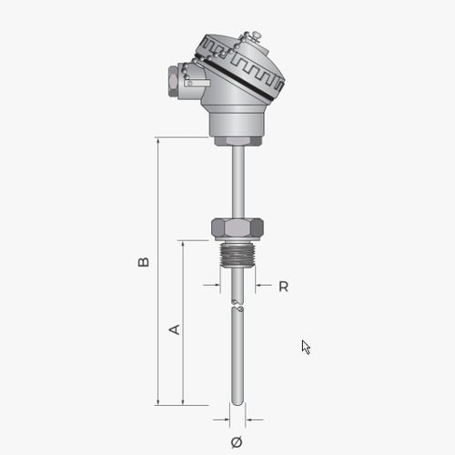 Sonda di temperatura Pt100 - 511 - MESEL S.L - Pt1000 / a termocoppia tipo J / a termocoppia tipo K