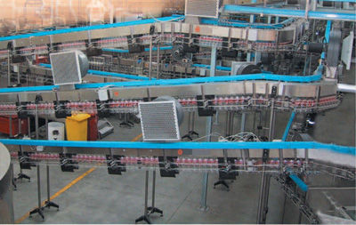 Trasportatore pneumatico - IC Filling Systems LTD - inclinato / per movimentazione / per bottiglie in plastica