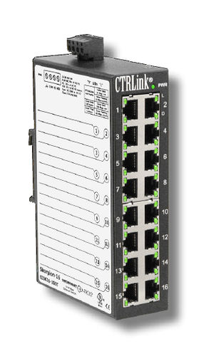 Switch Ethernet non gestibile - EISK16-100T - Contemporary Control Systems - 5 porte / gigabit / compatto
