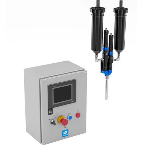 Miscelatore-dosatore per resina epossidica - LiquidFlow 2 - Meter Mix Systems Ltd. - colla metacrilato (MMA) / di colla poliuretanica / di silicone