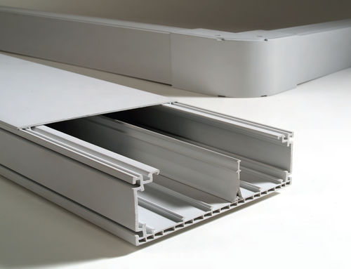 Canale di cablaggio - 2.5 m | DOMINIO Series - CANALPLAST - in PVC / modulare / autoestinguibile