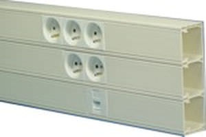 Canale di cablaggio - 2 m |  SYS45 RAPID Series - CANALPLAST - in PVC / modanatura e battiscopa / autoestinguibile