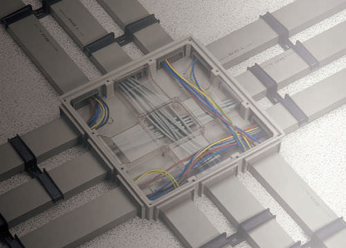 Canale di cablaggio - 2 m | TALPA Series - CANALPLAST - in PVC / sottopavimento