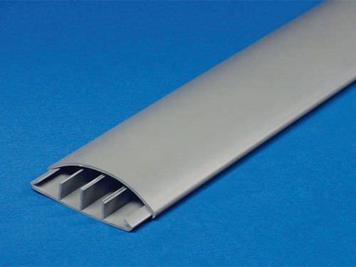 Canale di cablaggio - 75 x 18 mm , 2 m | MEZZOTONDO - CANALPLAST - in PVC / modanatura e battiscopa