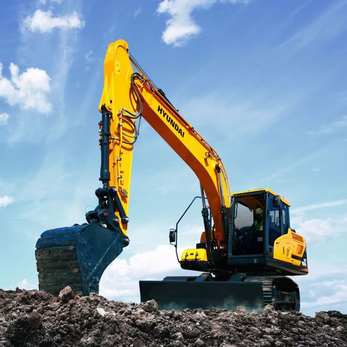 Escavatore intermedio - HX160L - HYUNDAI HEAYY INDUSTRIES - cingolato / Tier 3 / per cantiere di costruzione