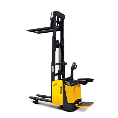Accatastatore elettrico - 20EDPR - HYUNDAI HEAYY INDUSTRIES - operatore in piedi / 24 V / da trasporto