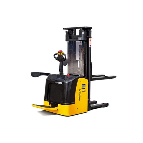 Accatastatore elettrico - 15ESR - HYUNDAI HEAYY INDUSTRIES - con conducente seduto / 24 V / per magazzino