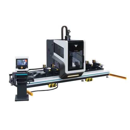 Centro di lavoro per profilati in alluminio - AIM 3410 - YILMAZ MACHINE - 4 assi / verticale / per PVC