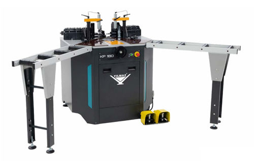Cianfrinatrice per profilati in alluminio - KP 180 - YILMAZ MACHINE - manuale / idraulica / verticale