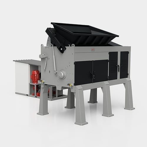 Trituratore primario - GL650 series - CAMEC srl - monoalbero / per rifiuti solidi sfusi / per alluminio