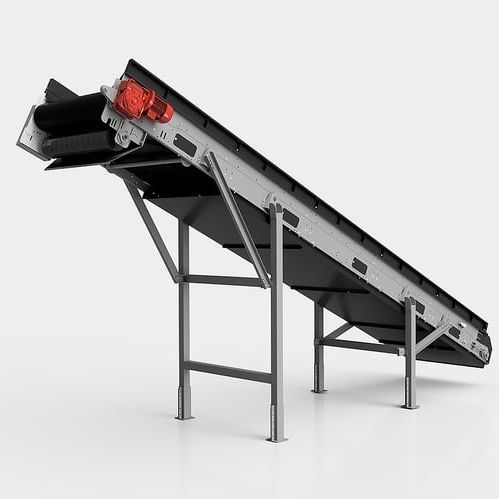 Trasportatore a nastro - NSM, NSP - CAMEC srl - inclinato / da trasporto / con motore elettrico