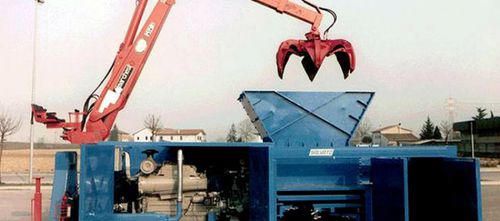 Trituratore monoalbero - EMS Machinery - per rifiuti / di metallo
