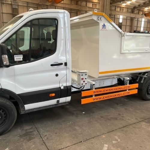 Veicolo raccolta rifiuti caricamento posteriore - EMS Machinery - elettrico