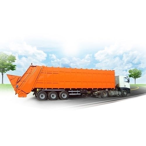 Semirimorchio per contenitore - EMS Machinery - per rifiuti / a 4 assi