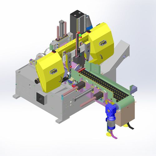 Sega a nastro - FMB - per tubi / semiautomatica / con morsa a V