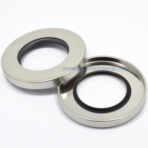 Guarnizione doppio labbro - CDL series - Ningbo Chenming Seals Manufacturing Co., Ltd. - in acciaio inossidabile / PTFE / circolare