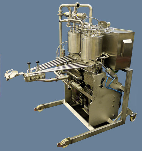 Linea di riempimento completamente automatica - UNIMAT - WALDNER DOSOMAT - per contenitori in vetro / per vasetti / per liquido