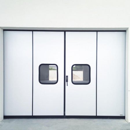 Porta scorrevole - ROTEO SILVER - Ballan Spa - in acciaio galvanizzato / industriale / isolata