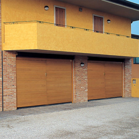 Porta basculante - HORIZONTAL 85 - Ballan Spa - in legno / da esterno / per garage