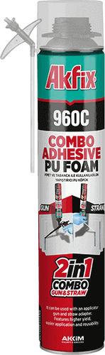Colla poliuretano - 960C Combo - Akkim Yapı Kimyasalları San. ve Tic. A.Ş. - per metallo / per legno / per schiume