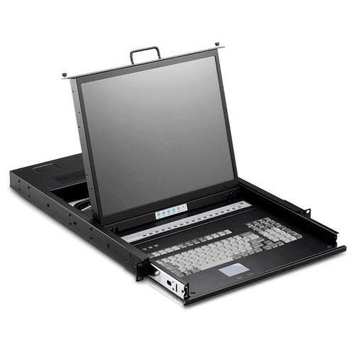 Cassetto rack 19" - SMK-920-19UB - IPC2U GmbH - con consolle / con commutatore KVM integrato / con tastiera