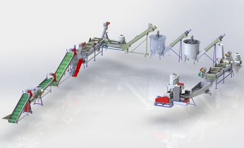 Unità di riciclaggio PET - Liantai Machinery - per bottiglie / per separazione di metalli / mediante triturazione