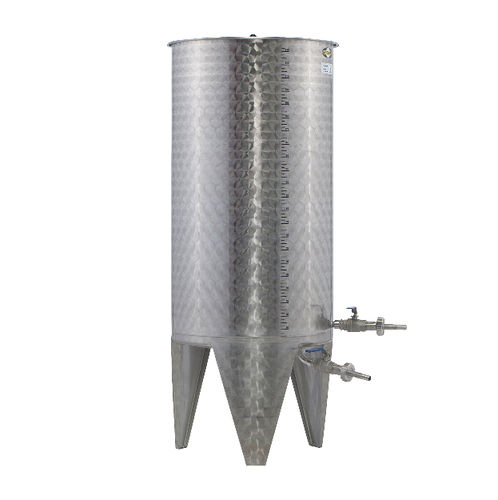 Serbatoio per vino - Voran - in acciaio inossidabile / aperto / cilindrico