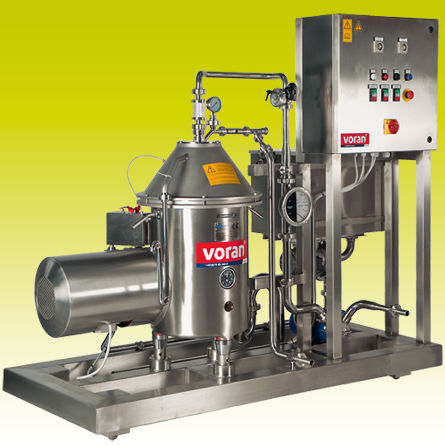Separatore per liquidi - CA 21-P - Voran - 2 fasi / centrifugo / per linea di produzione