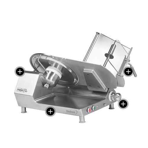 Affettatrice per prosciutti - GRAVINOX 350 - Dadaux SAS - manuale / a lama circolare / 220 V monofase
