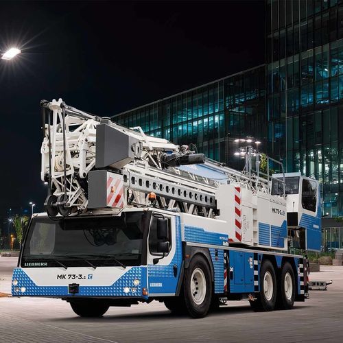 Gru mobile - MK 73-3.1E - Liebherr Cranes - con braccio impennabile / per cantiere / per facciate di edifici