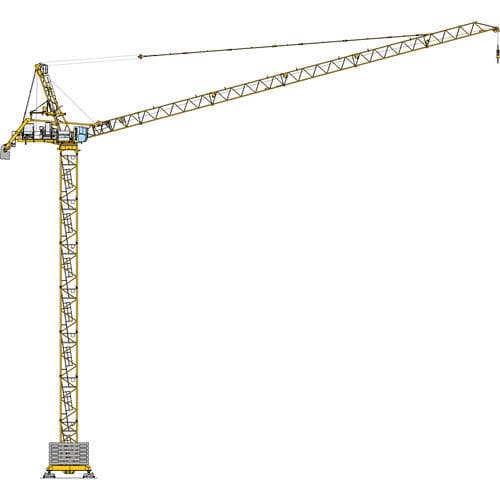 Gru fissa - MR 418 A - Manitowoc Cranes - con braccio impennabile / GME / per cantiere