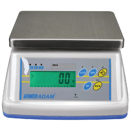 Bilancia da banco commerciale - WBW series  - AE Adam GmbH - esterna / con display LCD / in acciaio inossidabile