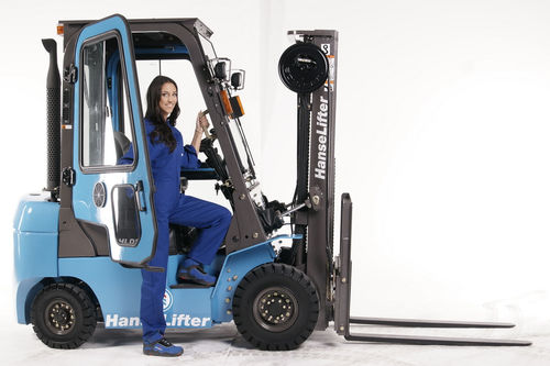 Carrello elevatore diesel - HDLS series - Hanselifter - con conducente seduto / per uso in esterni / per movimentazione