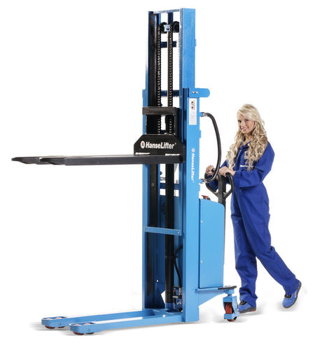 Accatastatore manuale - E-SDJ15 series - Hanselifter - semielettrico / a timone con guida da terra / per magazzino