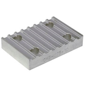 Piastra di staffaggio rettangolare - Chiaravalli Group SpA - a dente