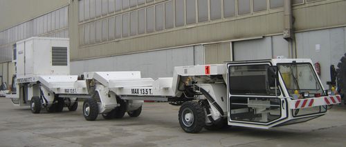Rimorchio a pianale - BEIJING WOWJOINT MACHINERY CO., LTD. - a 6 assi / semovente / per costruzione di tunnel