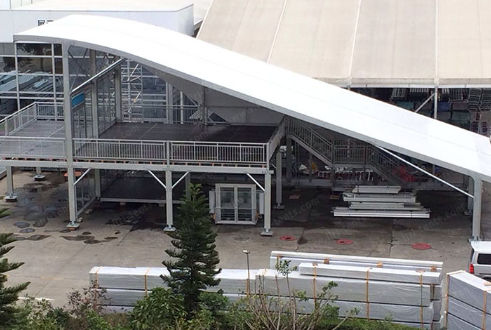 Tendone per organizzazione di evento - Half Dome Double Decker - Liri Tent Technology