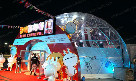 Tendone per organizzazione di evento - Clear Top Geodesic Dome Shade - Liri Tent Technology