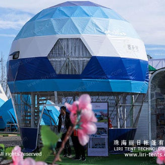 Tendone per organizzazione di evento - Hot Balloon Glamping - Liri Tent Technology - blindato
