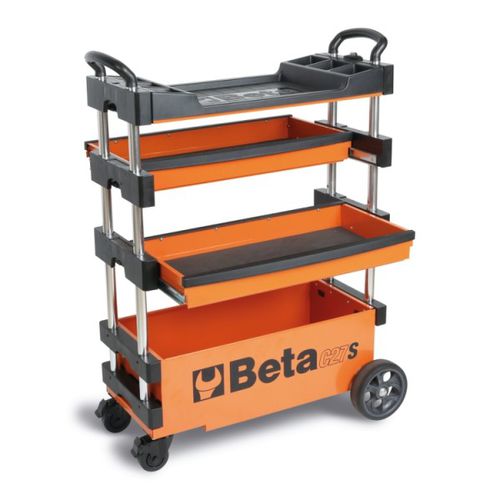 Carrello da trasporto - C27S series - Beta Utensili - in metallo / 4 livelli / portautensili