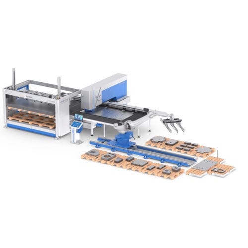 Macchina di smistamento automatizzata - EUROMAC - per pezzi / per pallet / per lamiera