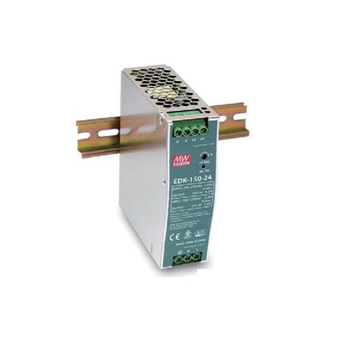 Alimentatore elettrico su guida DIN - EDR-150 - Mean Well - AC/DC / ad uscita semplice / con protezione contro cortocircuiti