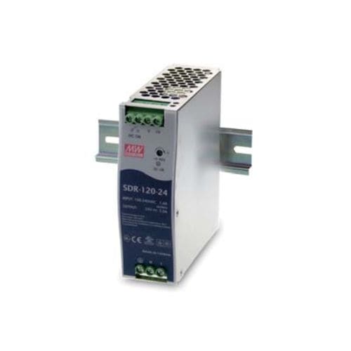 Alimentatore elettrico su guida DIN - SDR-120 series  - Mean Well - AC/DC / ad uscita semplice / con protezione contro cortocircuiti