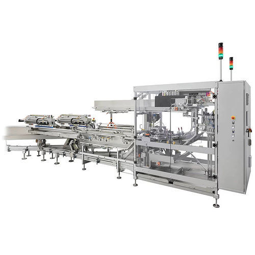 Sistema di carico per vaschette - TBS-2 - LOESCH Verpackungstechnik GmbH + Co. KG - automatizzato / per l'industria agroalimentare