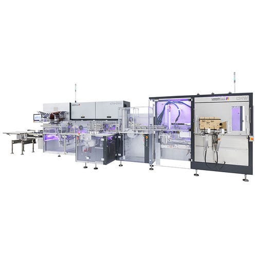 Macchina per imballaggio con pellicola piegata - LTM-DUO  - LOESCH Verpackungstechnik GmbH + Co. KG - automatica / compatta / per prodotti al cioccolato