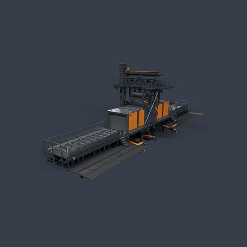 Granigliatrice a girante - RRBK - RÖSLER OBERFLÄCHENTECHNIK - con nastro trasportatore a rulli / per profilati / per tubi