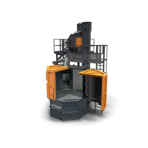 Granigliatrice a tavola girevole - RDT - RÖSLER OBERFLÄCHENTECHNIK - per metallo / automatica