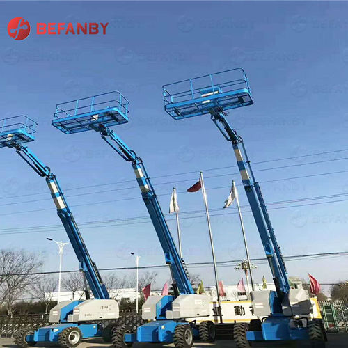Piattaforma telescopica semovente - BEFANBY - ibrida diesel-elettrica / con motore diesel / per cantiere