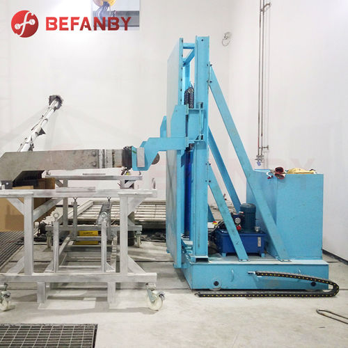 Carrello da officina - KPT Series - BEFANBY - in acciaio / con piattaforma a ribaltamento / per contenitore di stoccaggio